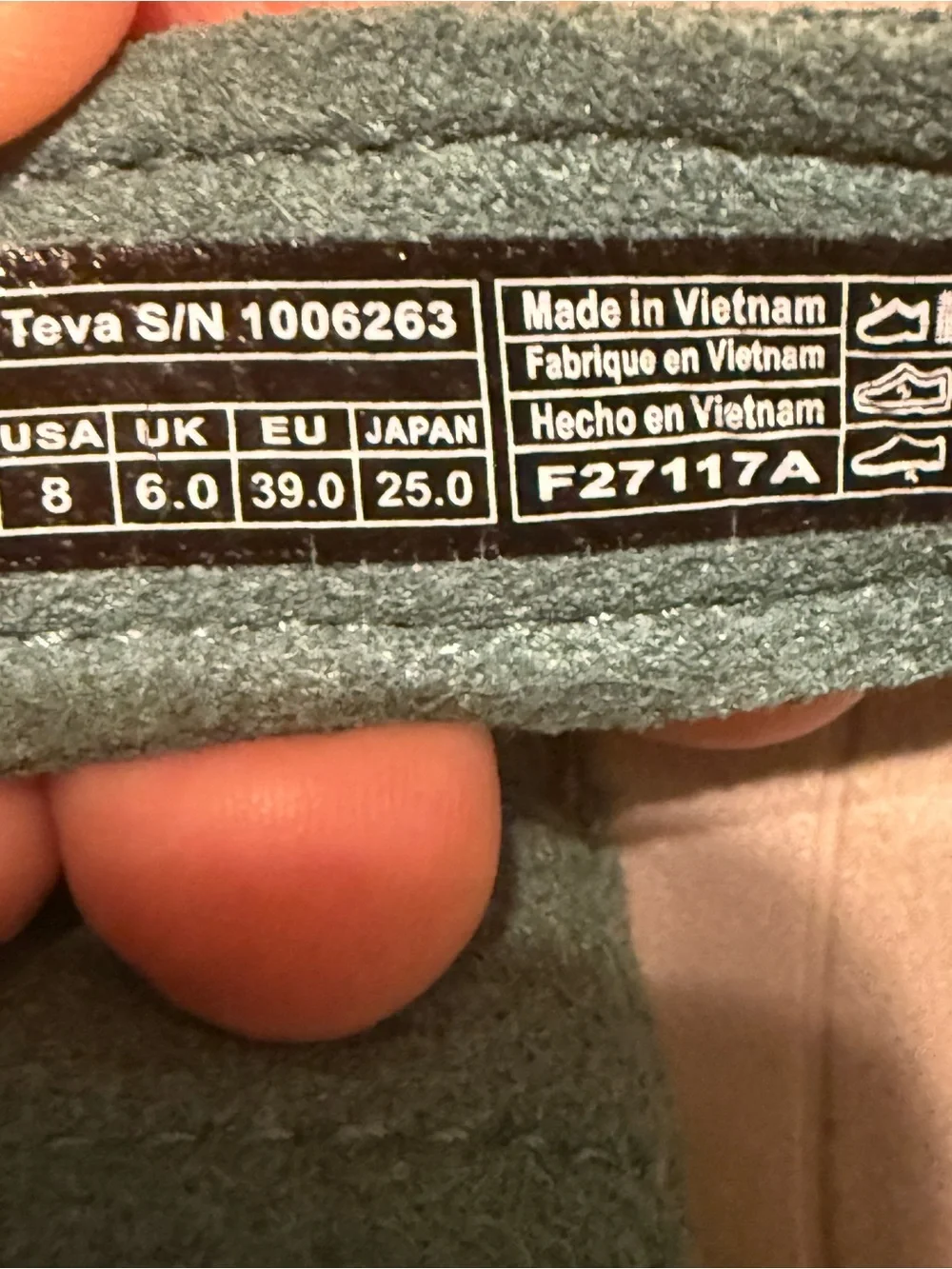 Teva Women’s Teal and Purple Strap Sandals